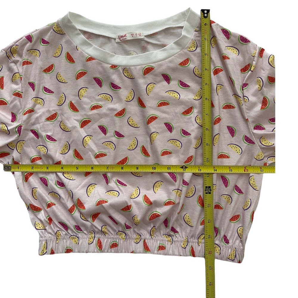 Y2K Cotton Blend Cropped Jamper Size Medium Women's - Picture 9 of 12